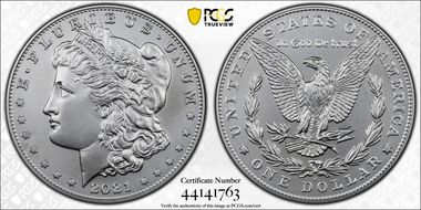 2021-D $1 Morgan Dollar 100th Anniversary First Strike MS69