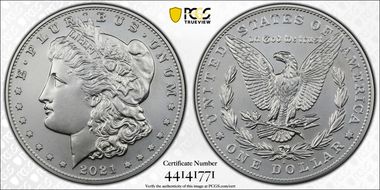 2021-S $1 Morgan Dollar 100th Anniversary First Strike MS70