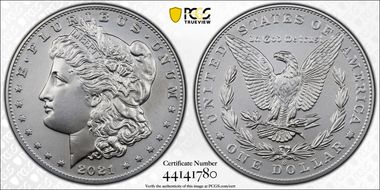 2021-O Privy $1 Morgan Dollar 100th Anniversary First Strike MS70