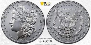 2021-CC Privy $1 Morgan Dollar 100th Anniversary First Strike MS70