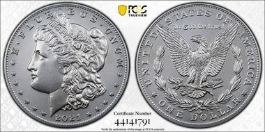 2021-CC Privy $1 Morgan Dollar 100th Anniversary First Strike MS70