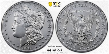 2021-CC Privy $1 Morgan Dollar 100th Anniversary First Strike MS70