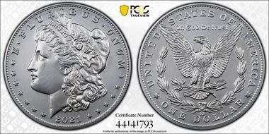 2021-CC Privy $1 Morgan Dollar 100th Anniversary First Strike MS70