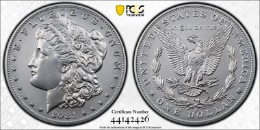 2021-O Privy $1 Morgan Dollar 100th Anniversary MS69