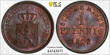 1872 Pfg MS64BN