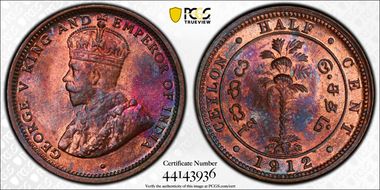 1912 1/2C MS65RB
