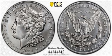 2021-D $1 Morgan Dollar 100th Anniversary First Strike MS68