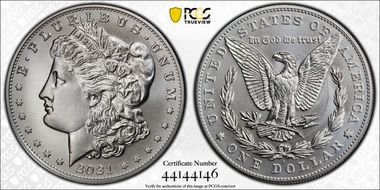 2021-S $1 Morgan Dollar 100th Anniversary First Strike MS69