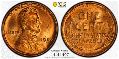 1928-D 1C MS64RD