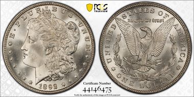 1892-O $1 MS65+ 