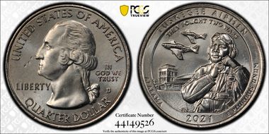 2021-D 25C Tuskegee Airmen NP MS64