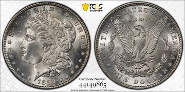 1885 $1 MS64