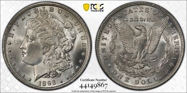 1892-O $1 MS64