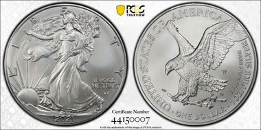 2021-W $1 Burnished Silver Eagle-Type 2 First Strike SP70