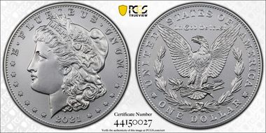 2021-S $1 Morgan Dollar 100th Anniversary First Strike MS70