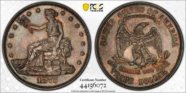 1873 T$1 Trade AU55