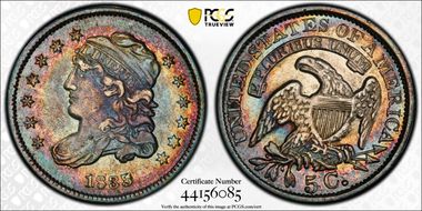 1835 H10C Small Date, Large 5C XF45