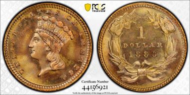 1883 G$1 MS68+