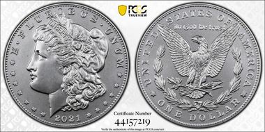 2021-D $1 Morgan Dollar 100th Anniversary First Strike MS69