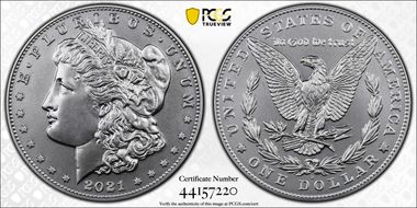 2021-D $1 Morgan Dollar 100th Anniversary First Strike MS69