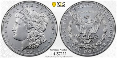 2021-S $1 Morgan Dollar 100th Anniversary First Strike MS70