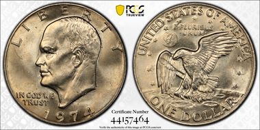 1974 $1 MS66