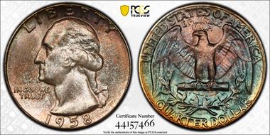 1958 25C MS67+