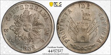 1852 8 R KM-32 Ag MS62
