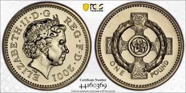 2001 £1 S-J16 N. Irish MS65