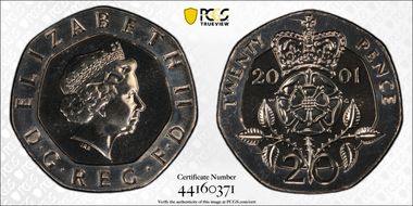2001 20p S-G3 MS68
