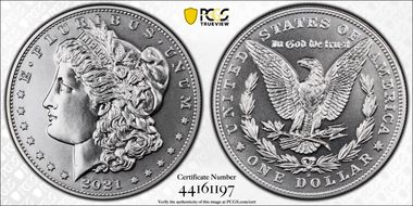 2021-D $1 Morgan Dollar 100th Anniversary First Strike MS70