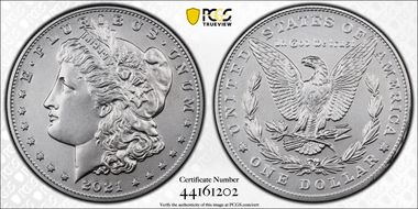2021 $1 Morgan Dollar 100th Anniversary First Strike MS69