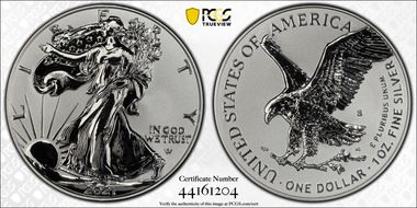 2021-S $1 Silver Eagle Rev PR - Type 2 Designer Edition PR69