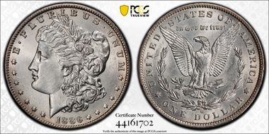 1886-O $1 AU58