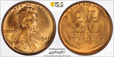 1942 1C MS65RD