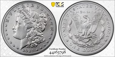 2021-O Privy $1 Morgan Dollar 100th Anniversary First Strike MS70