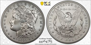 2021-O Privy $1 Morgan Dollar 100th Anniversary First Strike MS70