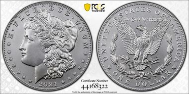 2021-D $1 Morgan Dollar 100th Anniversary First Strike MS70