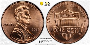 2018 1C Shield MS67RD