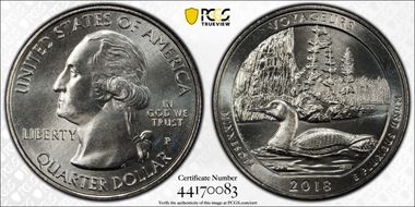 2018-P 25C Voyageurs NP MS68