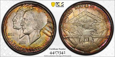1936 50C Arkansas MS67