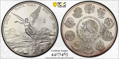 2007-Mo Onza Libertad Ag MS68