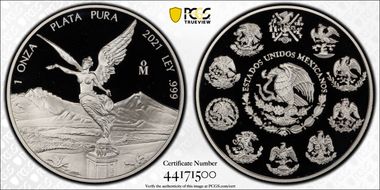 2021-Mo Onza Libertad  Ag PR69DCAM