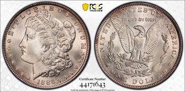1886 $1 MS64