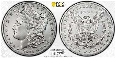 2021-O Privy $1 Morgan Dollar 100th Anniversary MS69