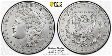 2021-S $1 Morgan Dollar 100th Anniversary MS70