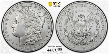 2021-S $1 Morgan Dollar 100th Anniversary MS69