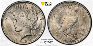 1922 $1 MS63