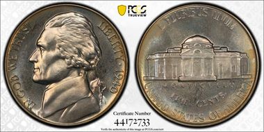 1940 5C Reverse of 1938 PR67+