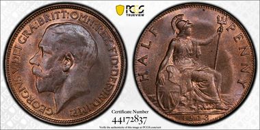 1913 1/2D S-4056 MS65+ RB